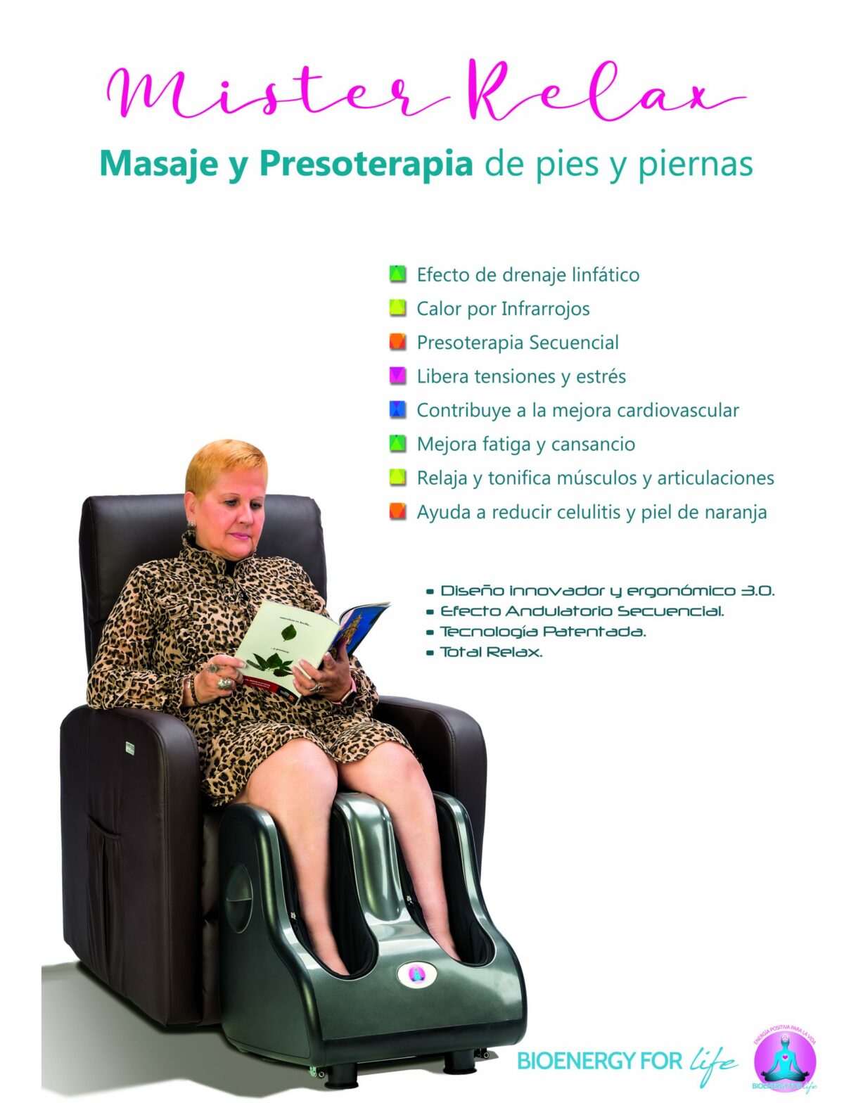 Masaje y Presoterapia de pies y piernas
